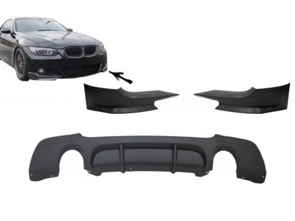 b2b rear bumper diffuser with splitters suitable for 5999648 6063248
