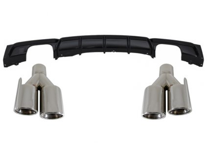 b2b rear diffuser double outlet brilliant black 5997079 6044312