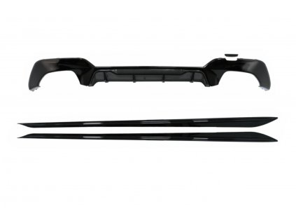 b2b rear bumper valance diffuser with side skirts 6001117 6084909