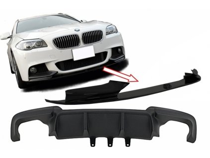 b2b double air diffuser with front bumper spoiler lip 5990768 6018182