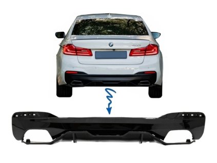 b2b rear bumper diffuser suitable for bmw 5 series 5996974 6043664
