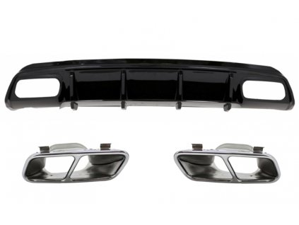 b2b rear diffuser black edition with muffler tips 5992582 6028045