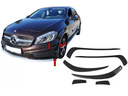 b2b front bumper splitters fins brows aero suitable 5993462 6032304