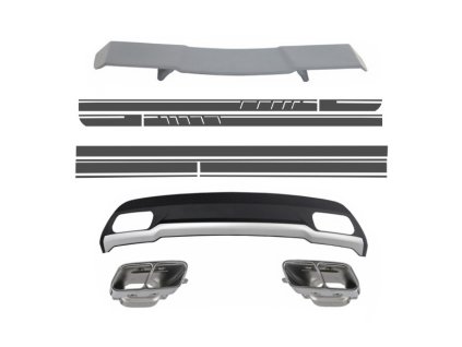 b2b air diffuser with exhaust tips spoiler and 5997202 6044858