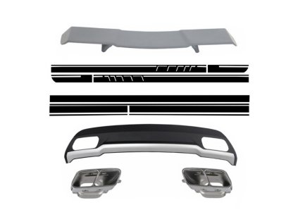 b2b air diffuser with exhaust tips spoiler and 5997203 6044875