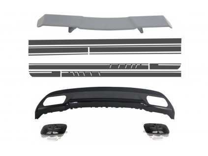 b2b trunk spoiler diffuser exhaust tips suitable for 5997223 6045238