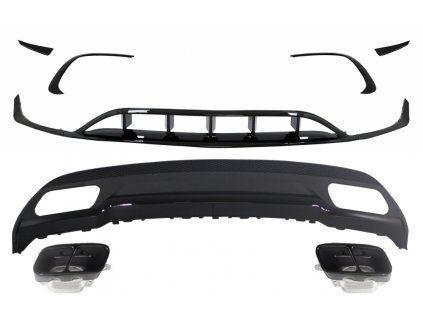 b2b rear diffuser with exhaust tips tailpipe with 5999285 6058588