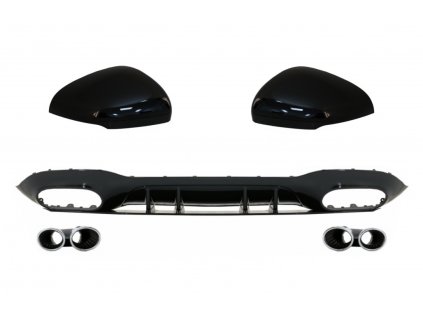 b2b rear bumper diffuser with chrome exhaust and 6000221 6071005