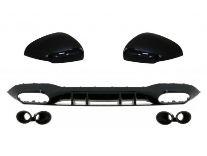 b2b rear bumper diffuser with black exhaust and 6000222 6071026