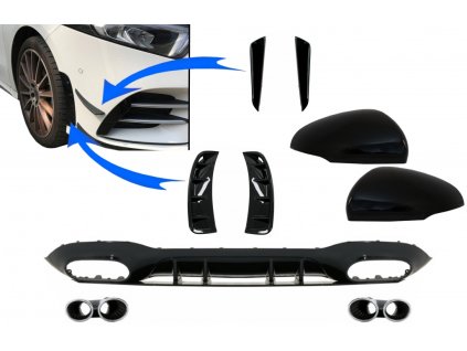 b2b rear diffuser with front side vents and flaps 6000224 6071108