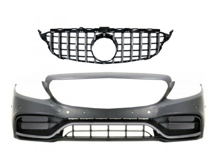 b2b front bumper with grille chrome without 360 5999743 6064543