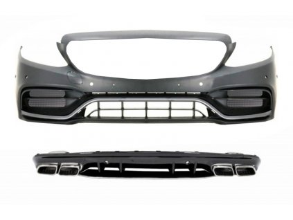 b2b front bumper with diffuser and silver tips 5999749 6064598
