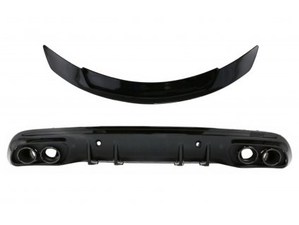 b2b rear bumper diffuser with exhaust muffler tips 6000368 6073662