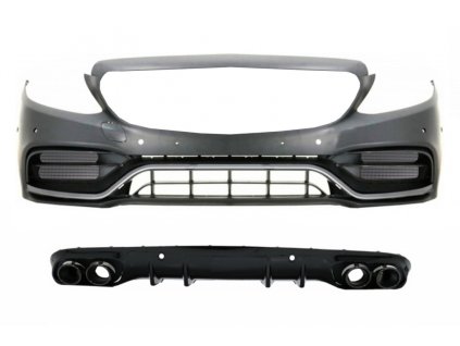 b2b front bumper with diffuser double outlet and 6000660 6078110