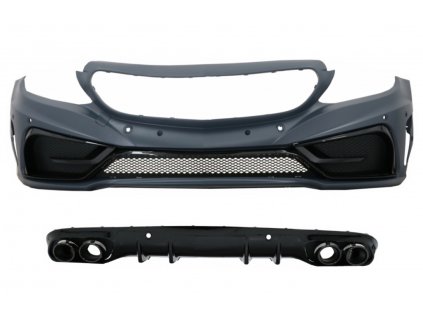 b2b front bumper with diffuser double outlet and 6000662 6078193