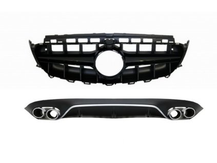b2b rear diffuser with exhaust tips and central 5999298 6058750
