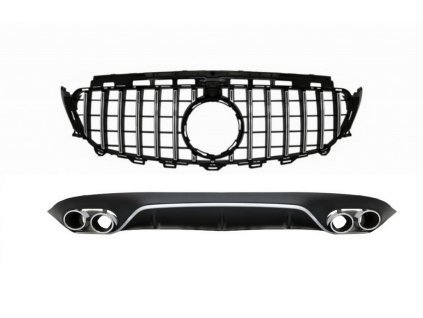 b2b rear diffuser with exhaust tips and central 5999295 6058671