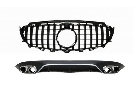 b2b rear diffuser with exhaust tips and central 5999296 6068845