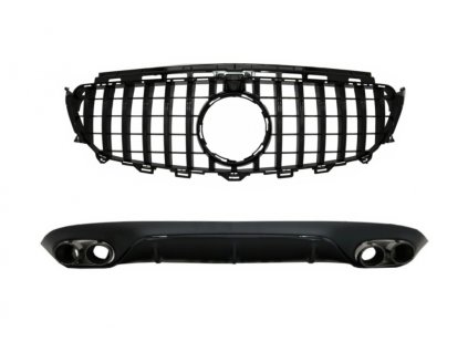 b2b rear diffuser with exhaust tips and central 5999301 6058806