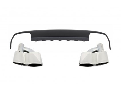 b2b rear bumper diffuser with exhaust muffler tips 5997425 6047983