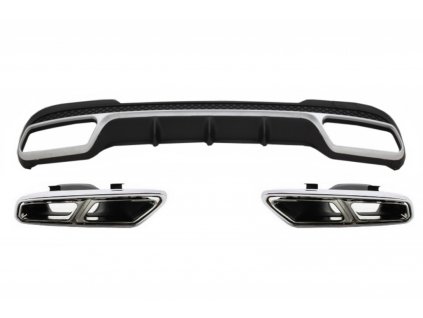 b2b rear diffuser with exhaust muffler tips suitable 5997528 6049359