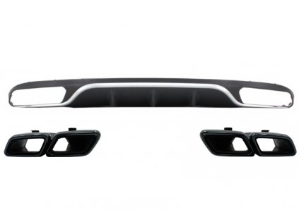 b2b rear diffuser with exhaust muffler tips suitable 5997371 6046950