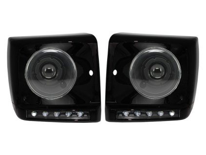 b2b black headlights covers led drl suitable for 5990932 6020143