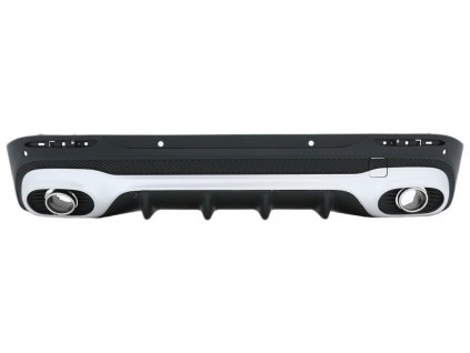 b2b rear diffuser with chrome exhaust tips suitable 6001562 6094782