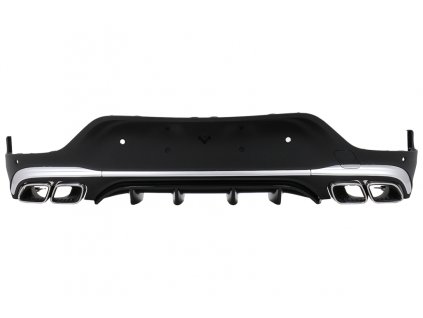 b2b rear diffuser with exhaust silver muffler tips 6000878 6084490