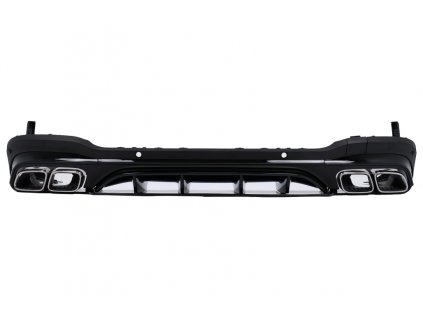 b2b rear diffuser with silver exhaust muffler tips 6000880 6084525