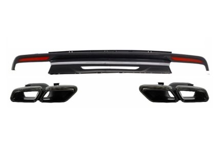b2b rear diffuser black exhaust muffler tips suitable 5991851 6024655