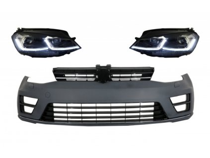 b2b front bumper with rhd led headlights sequential 5999276 6058463