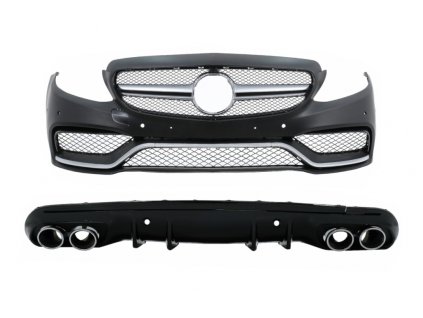b2b front bumper with diffuser and exhaust muffler 6000673 6078643