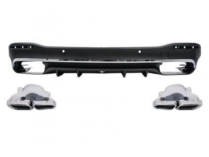 b2b rear diffuser with exhaust muffler tips suitable 6006461 6128980