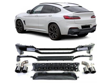 b2b rear diffuser performance conversion black 6012567 6192506