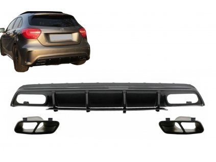 b2b rear bumper valance diffuser with exhaust tips 6024877 6257634