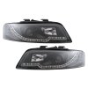 b2b black tube light headlights suitable for audi a4 6002445 6105844
