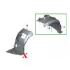 b2b front left fender liner suitable for bmw 3 series 6002345 6103099