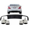 b2b rear bumper valance air diffuser muffler tips 6000414 6074276