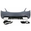 b2b rear bumper with exhaust muffler tips chrome 5999585 6062269