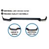 b2b front bumper spoiler led drl extension suitable 5985962 55531