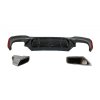b2b rear bumper diffuser with exhaust muffler tips 5999256 6058165