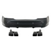 b2b rear bumper with exhaust muffler tips black 6001276 6088529