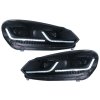 b2b led headlights suitable for vw golf 6 2008 2013 6001166 6088133