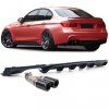 b2b rear diffuser matte dual exhaust tailpipe black 6013850 6200568