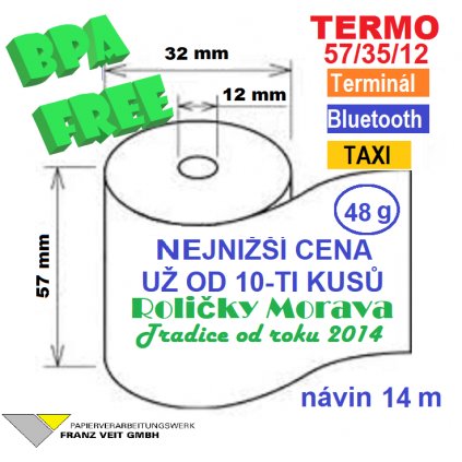 Termo 57/35/12 14 m BPA Free = 57/14 5,70 Kč od 10-ti kusů