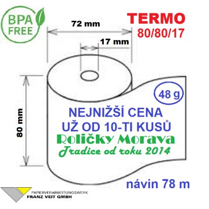 Termo 80/80/17 78 m BPA Free = 80/78 22,57 Kč od 10-ti kusů