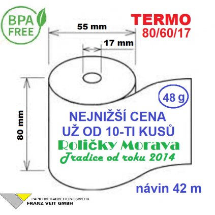 Termo 80/60/17 42 m BPA Free = 80/42 14,56 Kč od 10-ti kusů