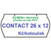 Cenová etiketa CONTACT 26x12 bílá