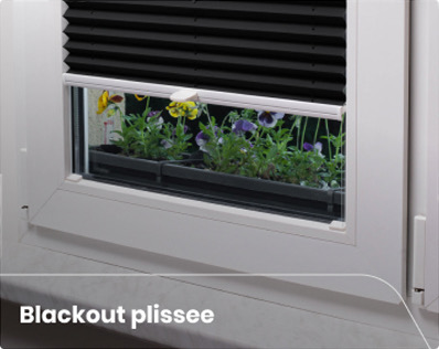 Blackout plissee